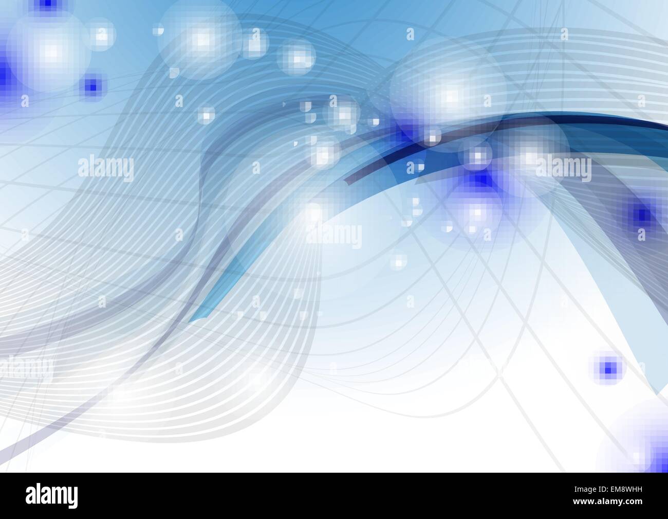 Blue Wave Abstract Background Stock Vector Image & Art - Alamy