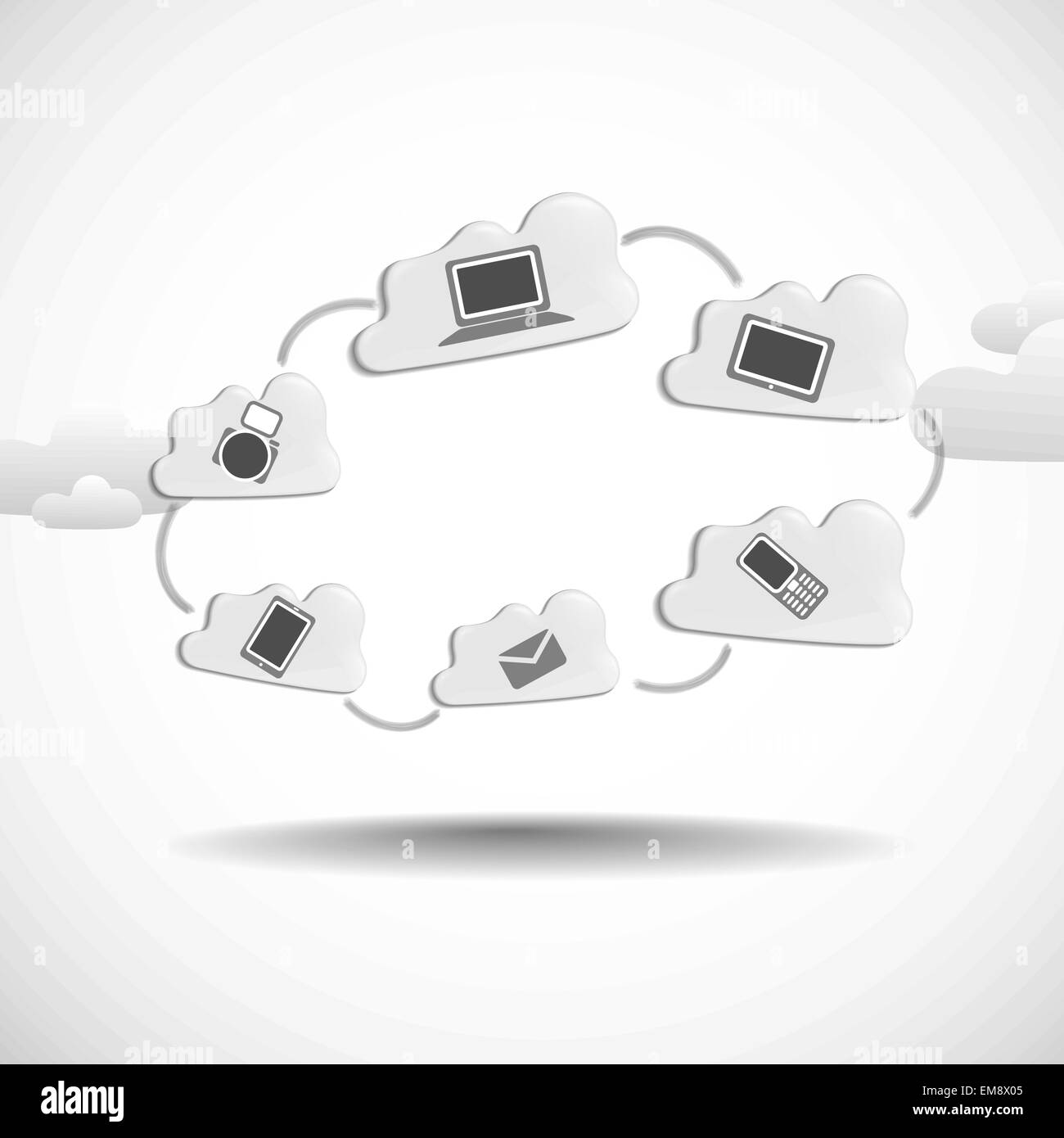 Cloud Computing Concept Stock Vector Image & Art - Alamy