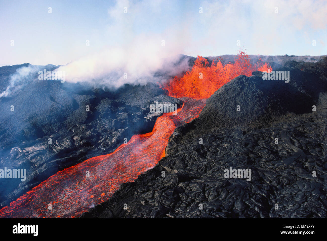 Hawaii, Big Island, Hawaii Volcanoes National Park, Mauna Loa Eruption