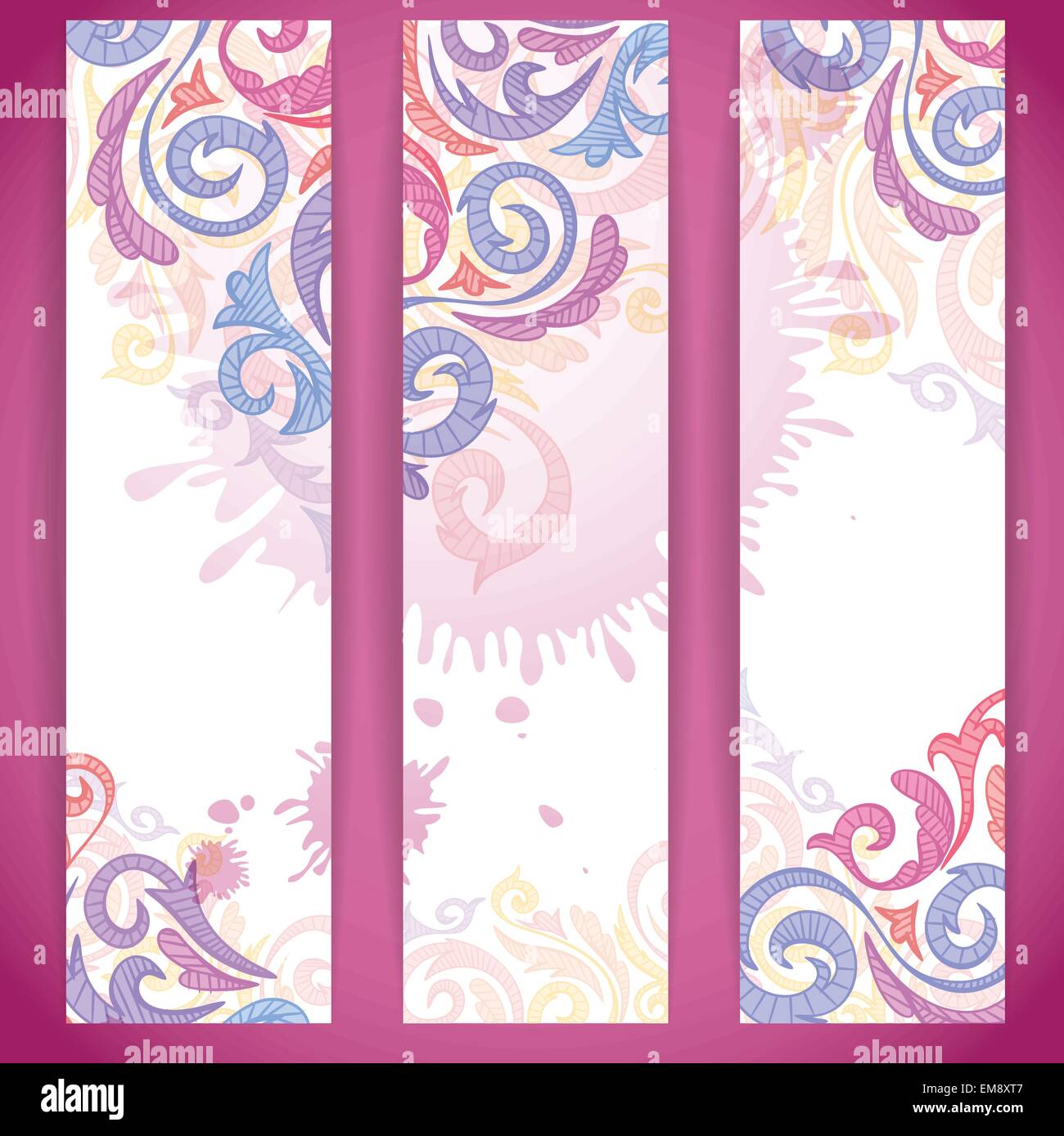 Set vertical space banners hi-res stock photography and images - Alamy