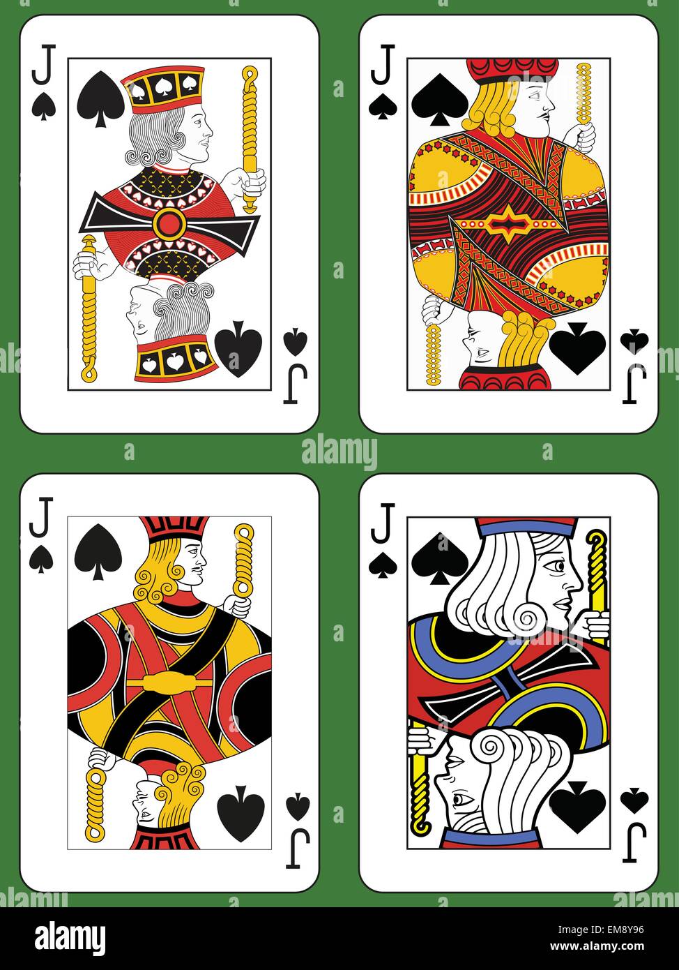 Jacks playing cards hires stock photography and images Alamy
