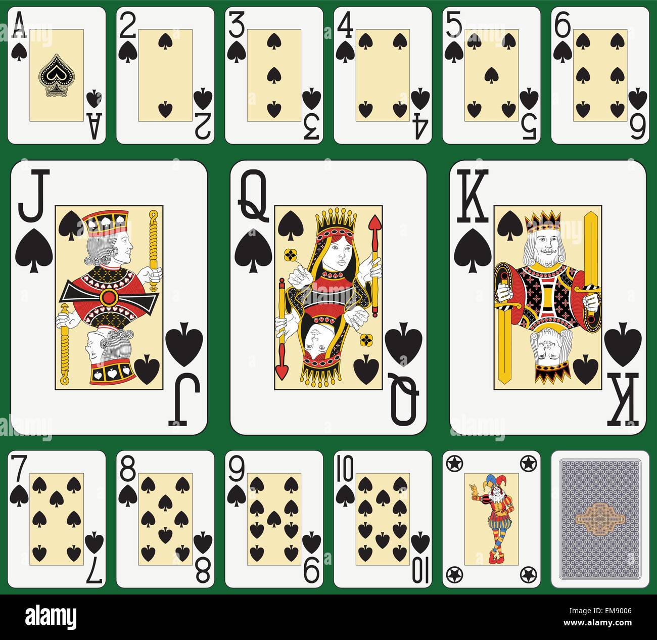 Suit spades Stock Vector Images Alamy