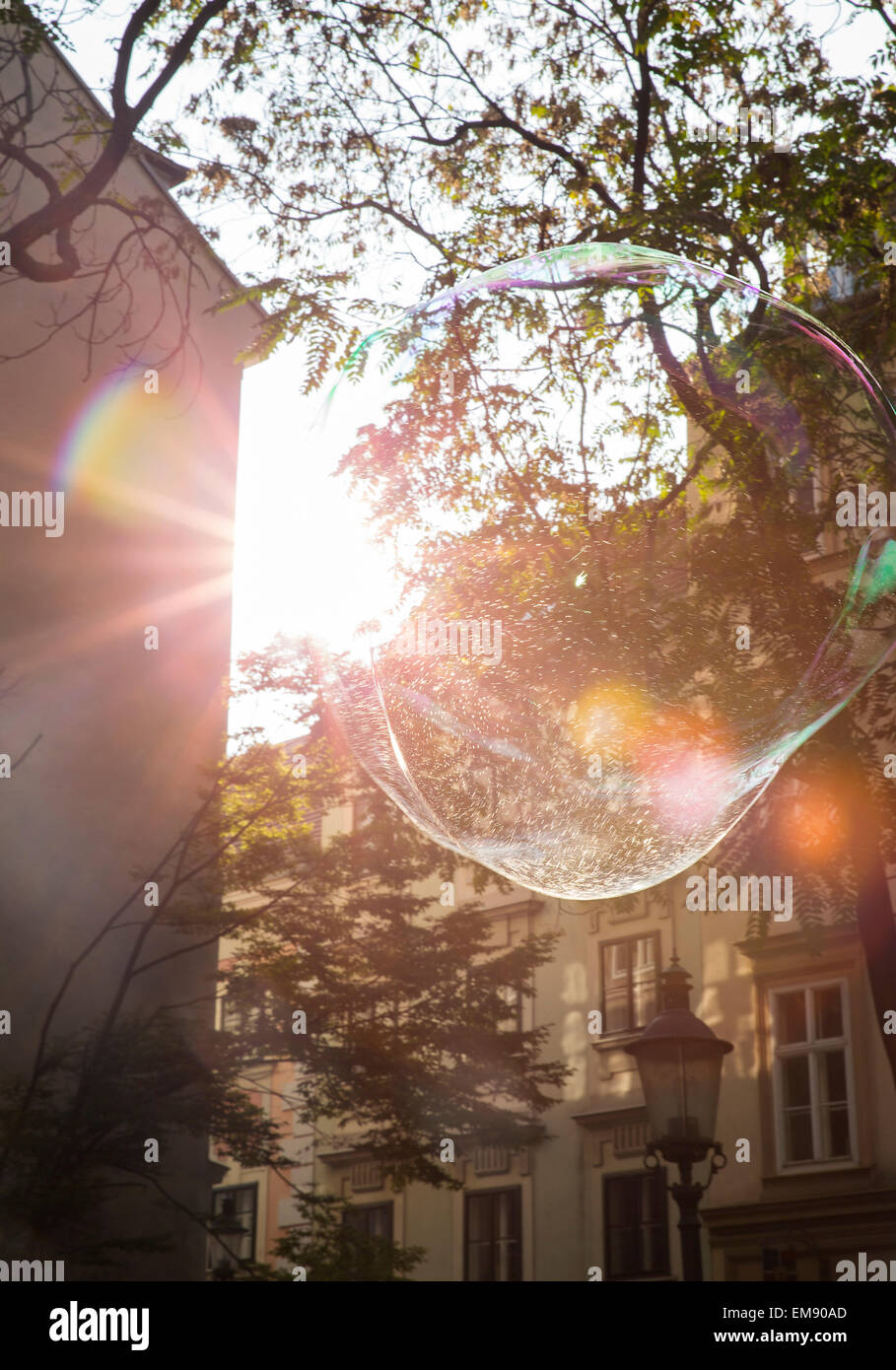 Big bubble floating in mid air Stock Photo Alamy