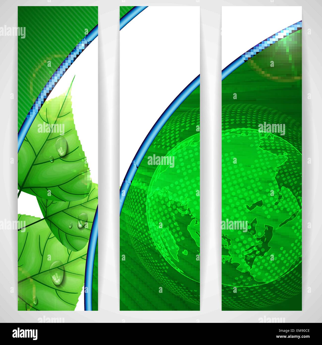 Eco Green Background With Leaves Stock Vector Image & Art - Alamy