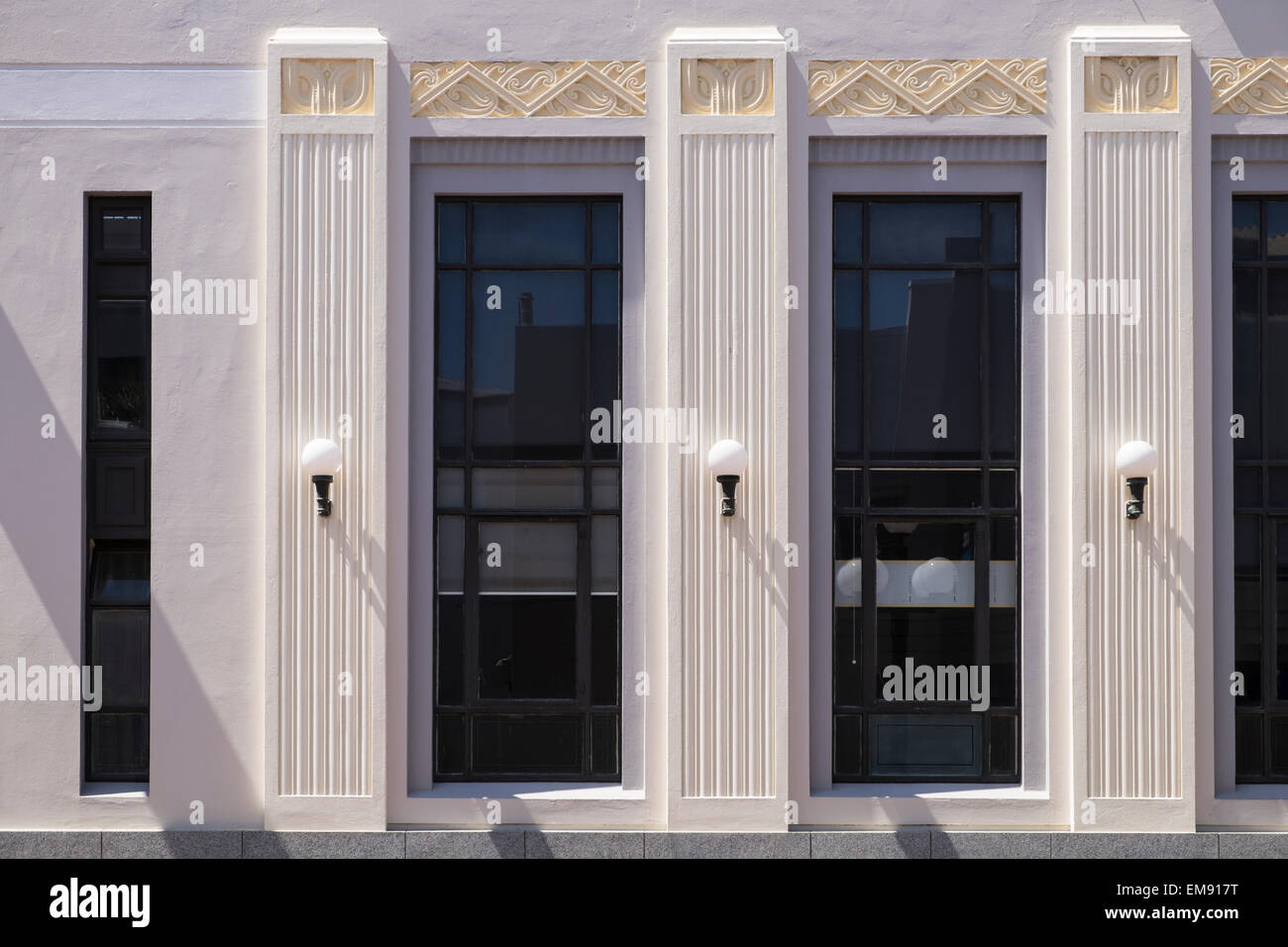 The ASB bank building, art deco architecture in Napier, New Zealand. Stock Photo