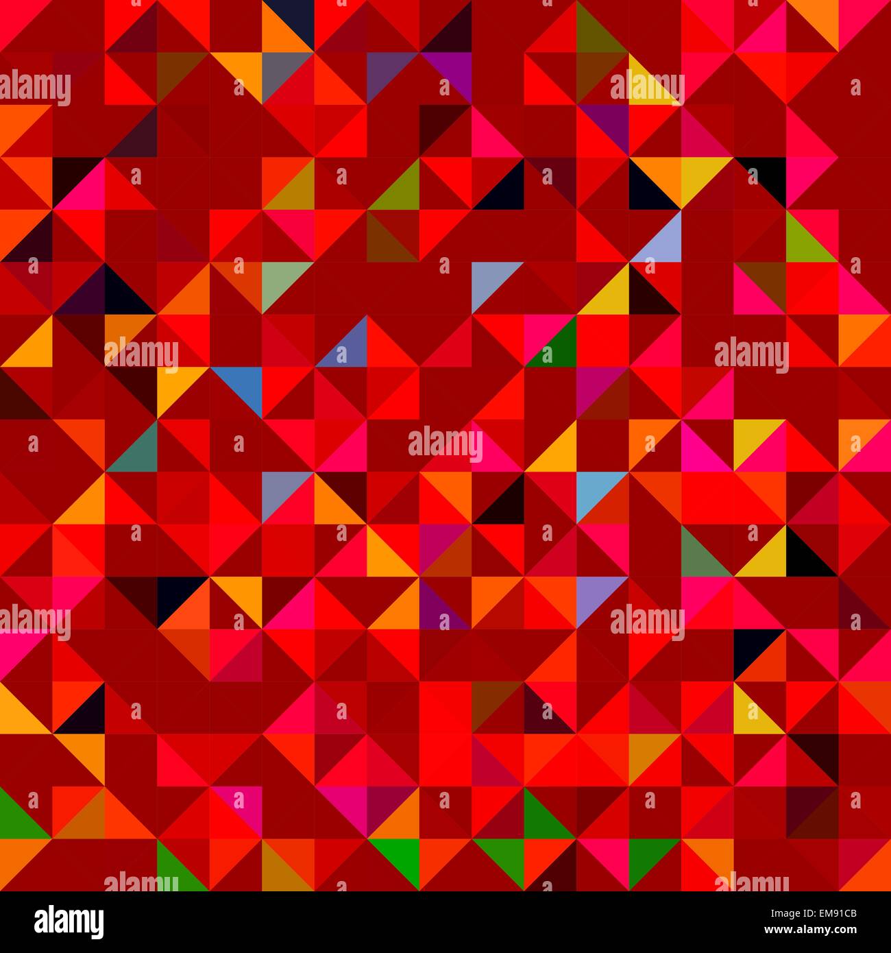 Abstract Red Geometric Color Background Stock Vector