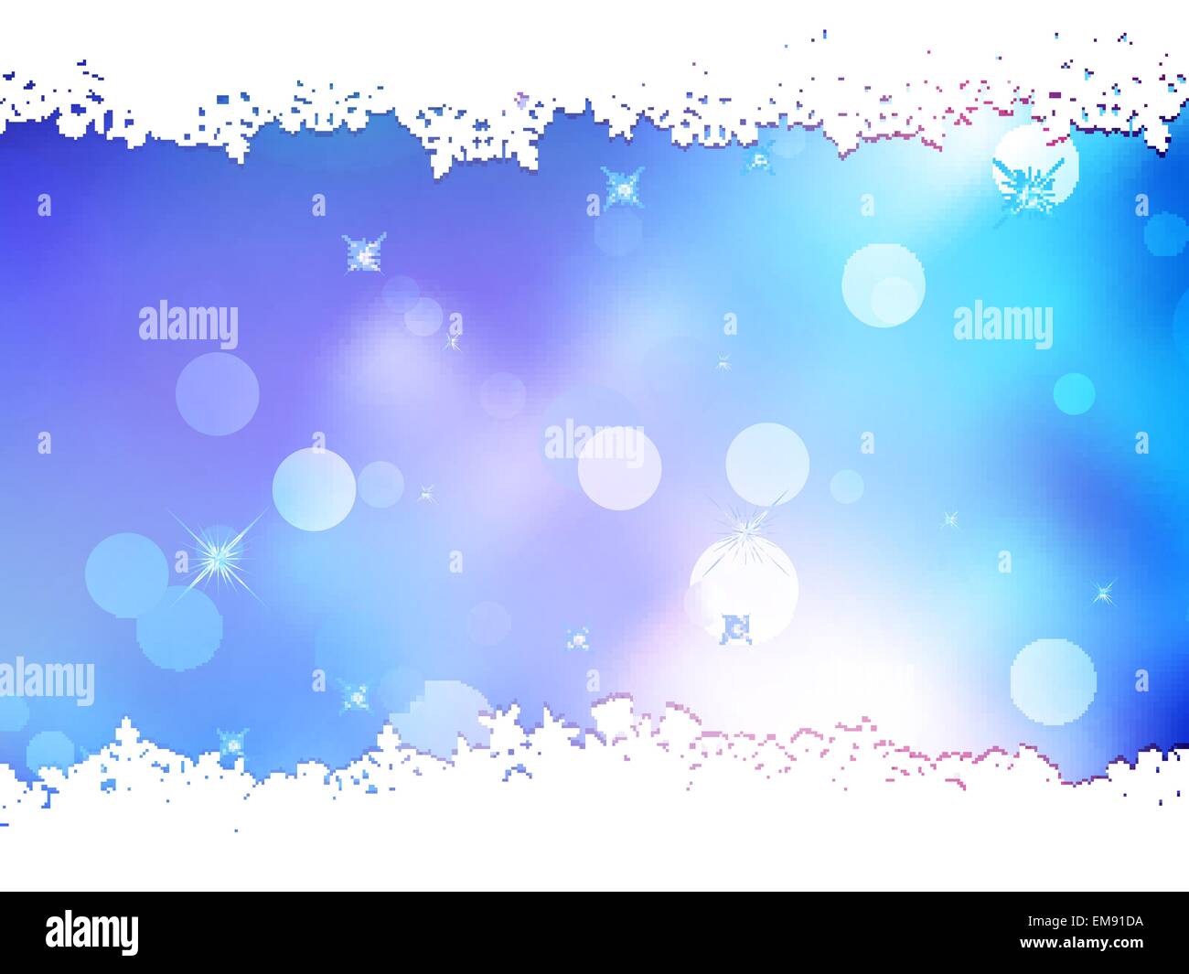 Blue background with snowflakes. EPS 10 Stock Vector Image & Art - Alamy