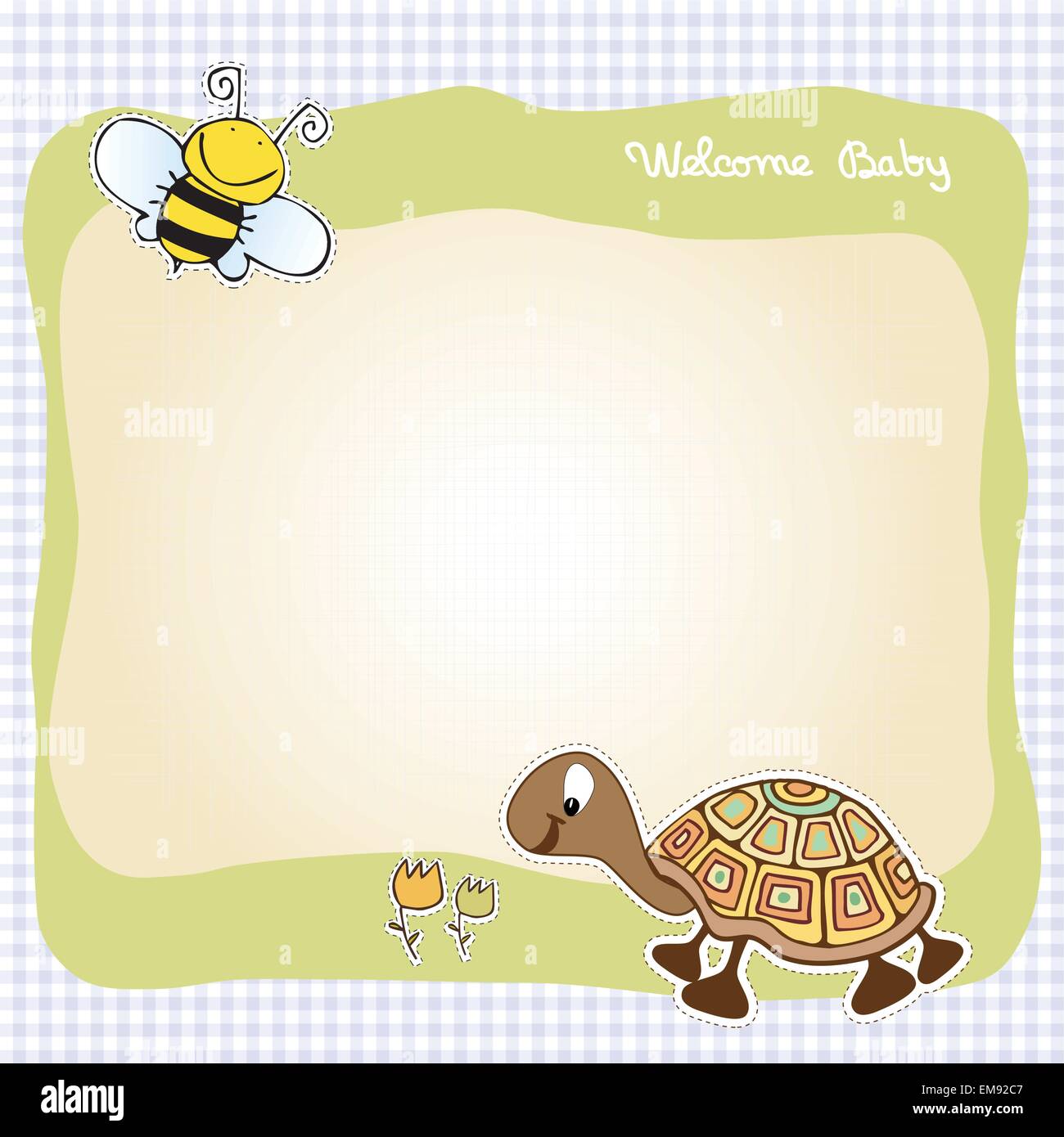 baby announcement card Stock Vector Image & Art Alamy