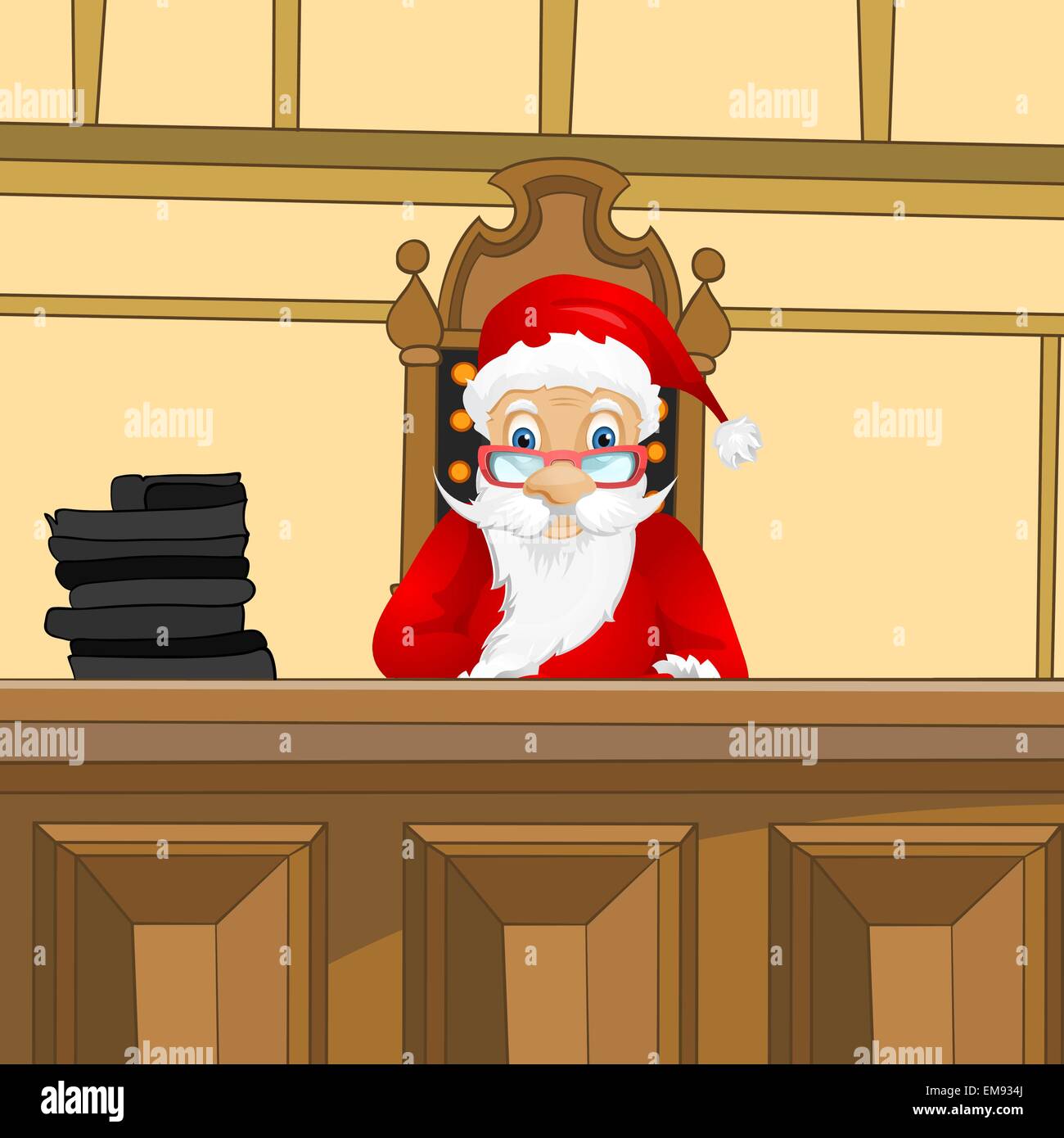 Judge gavel robe Stock Vector Images - Alamy