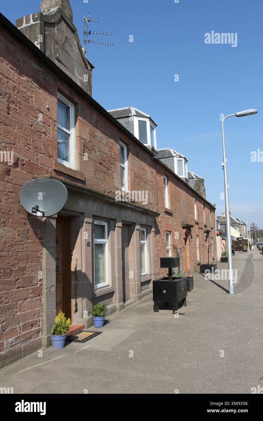 Edzell street scene Scotland  April 2015 Stock Photo