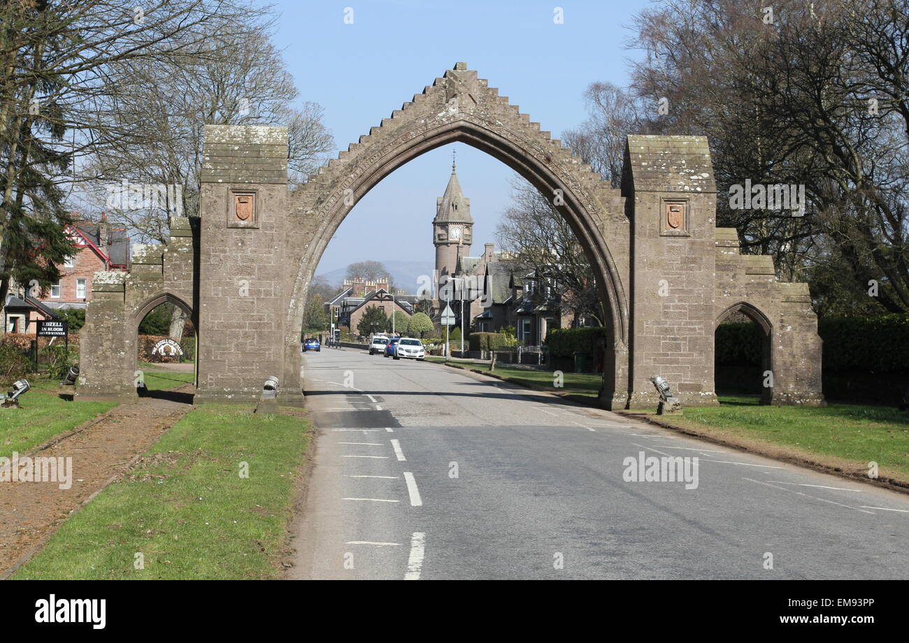 Dalhousie Arch Edzell Scotland April 2015 Stock Photo Alamy
