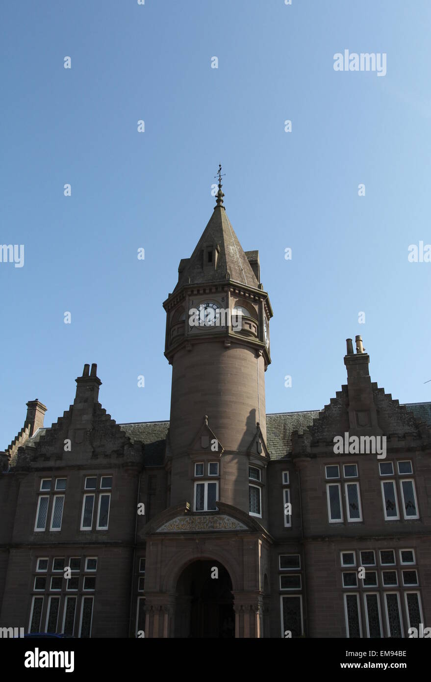 exterior of Inglis Memorial Hall Edzell Angus Scotland April 2015 Stock