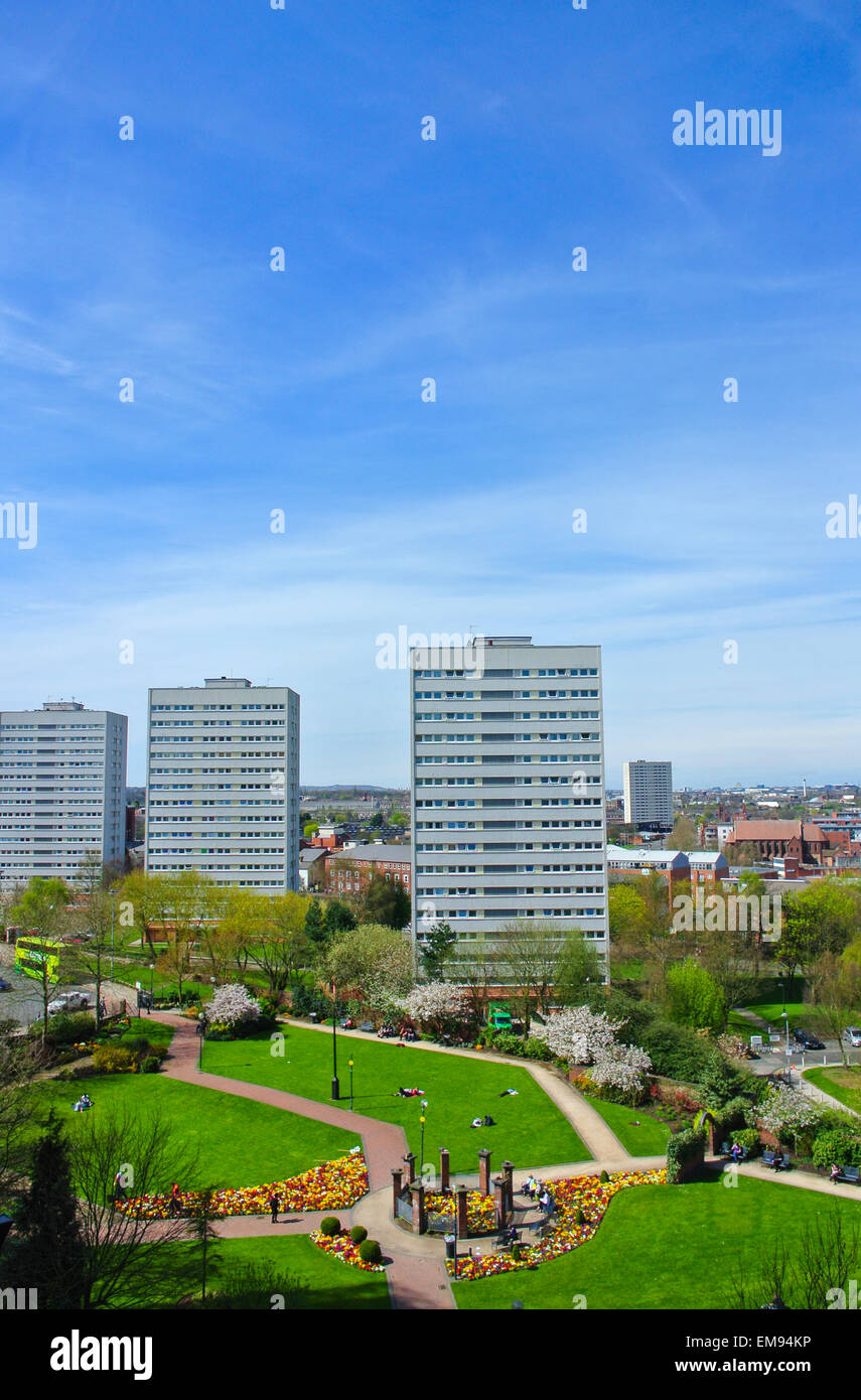 Birmingham high rise buildings City Centre view Stock Photo