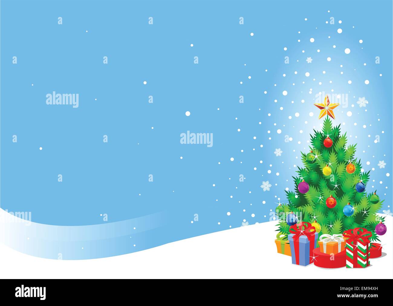 Christmas tree background Stock Vector