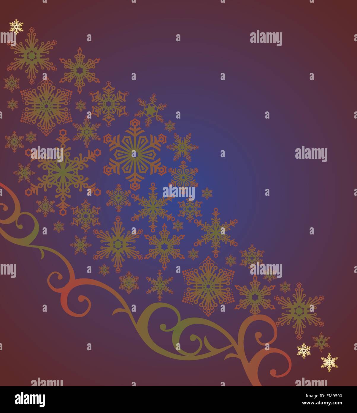Winter background with snowflakes Stock Vector Image & Art - Alamy