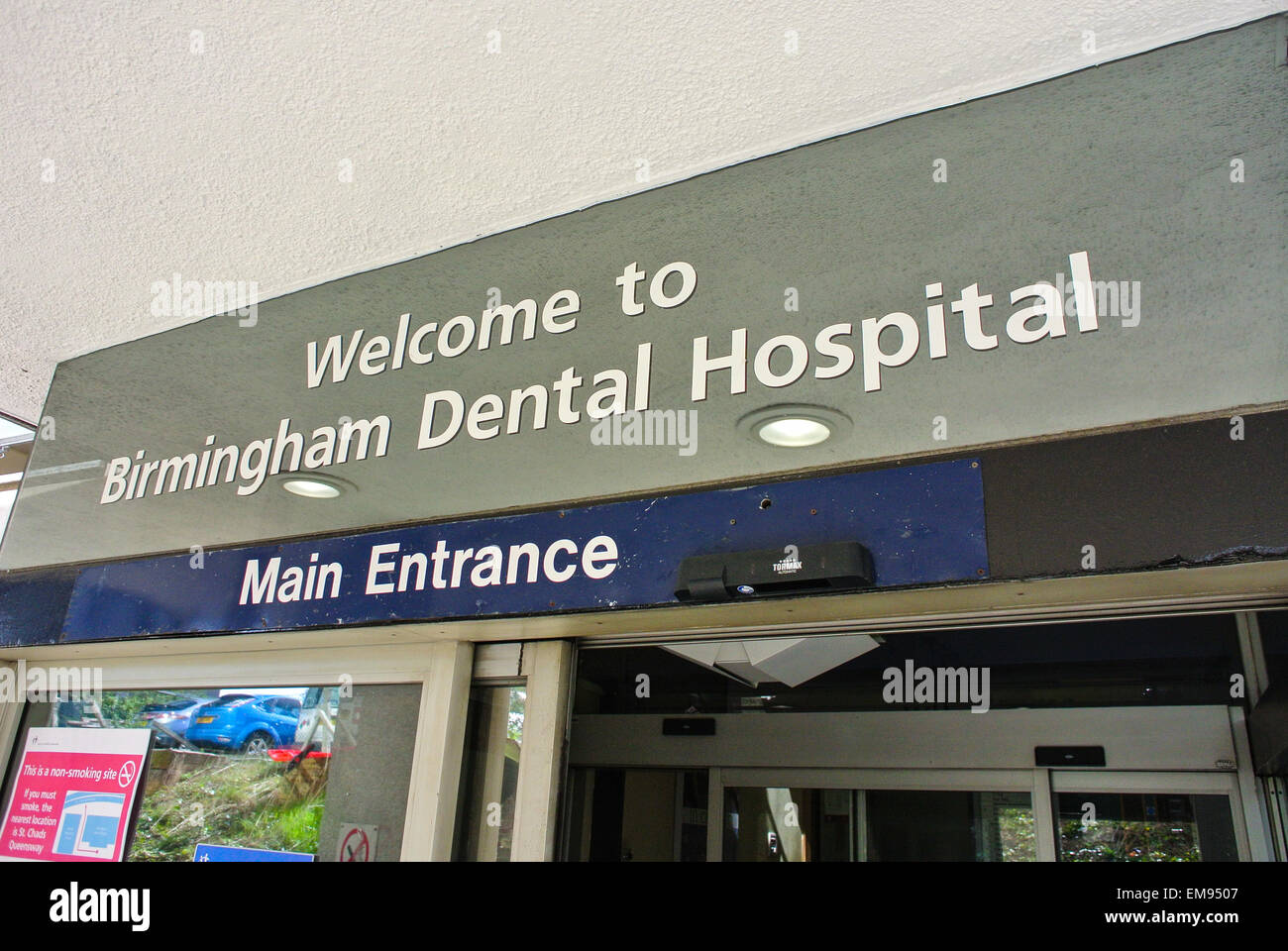 Birmingham Dental Hospital sign England UK Stock Photo Alamy