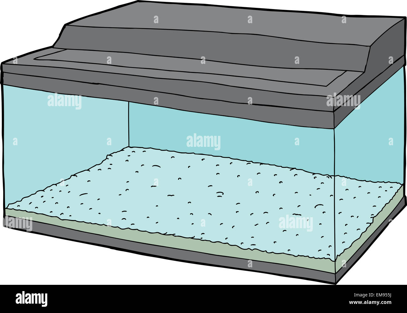 Single Empty Fish Tank With Closed Lid Stock Photo 81336238 Alamy