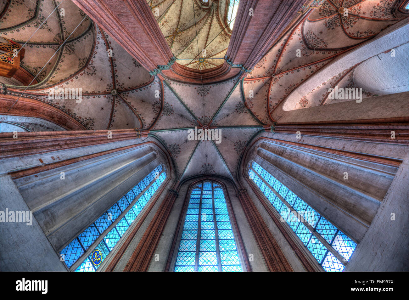 Abstract ceiling in Germany church Stock Photo