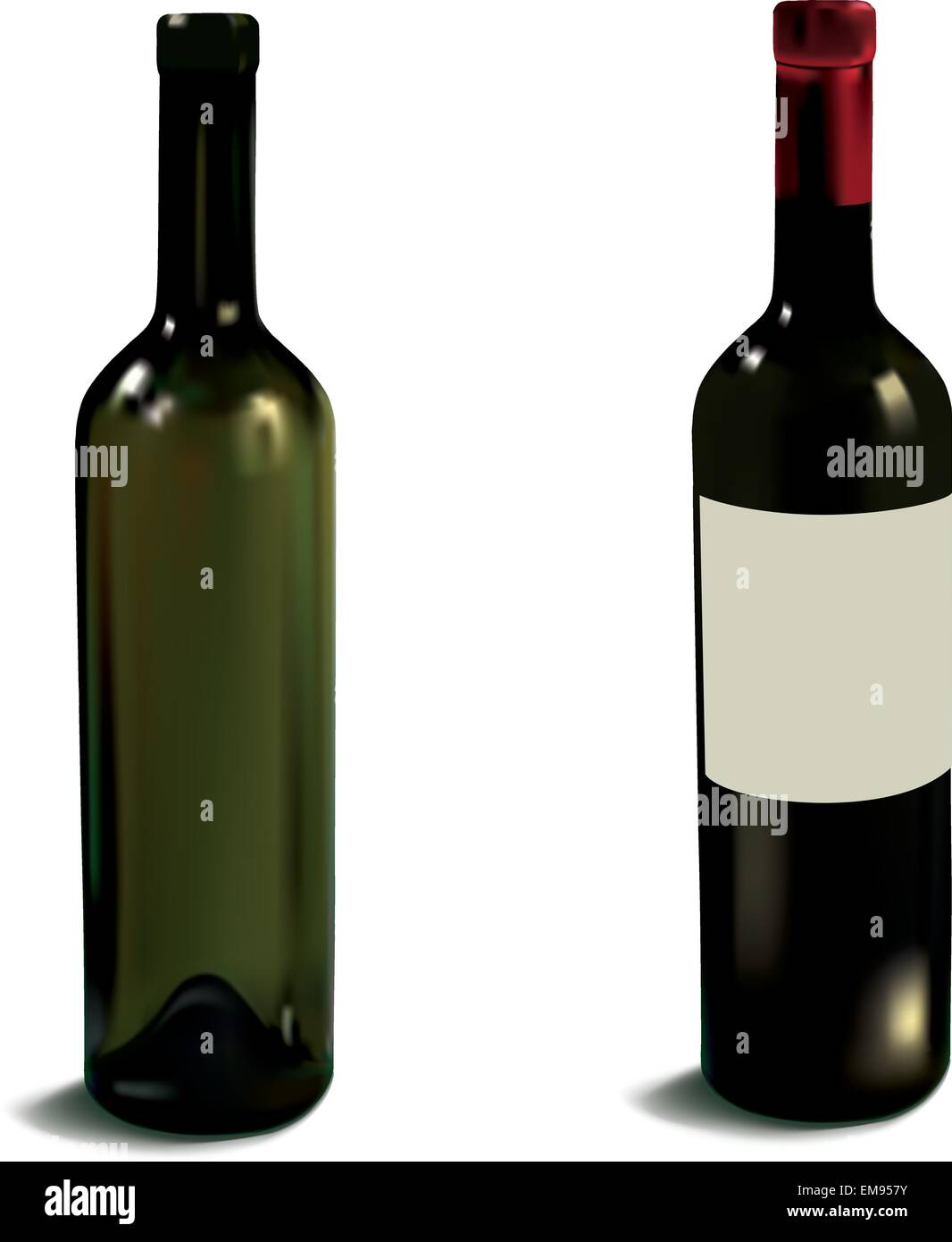 vector illustration wine bottles Stock Vector Image & Art Alamy