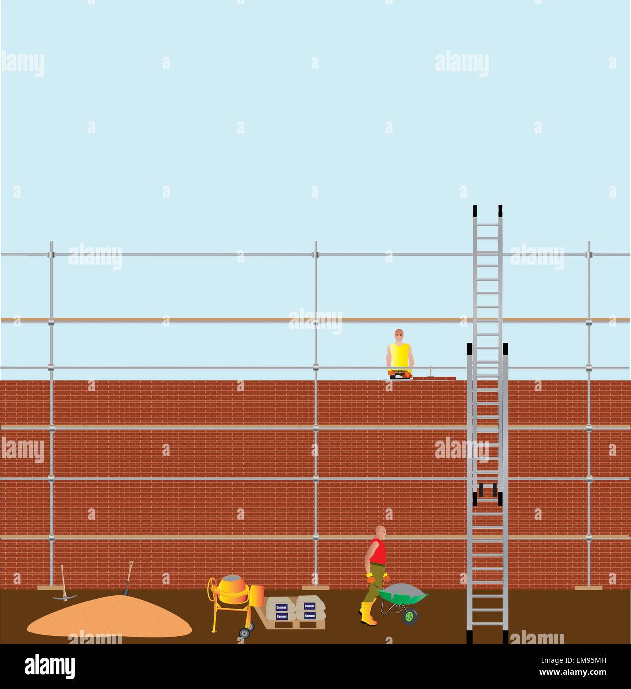 Scaffolding vector vectors hi-res stock photography and images - Alamy