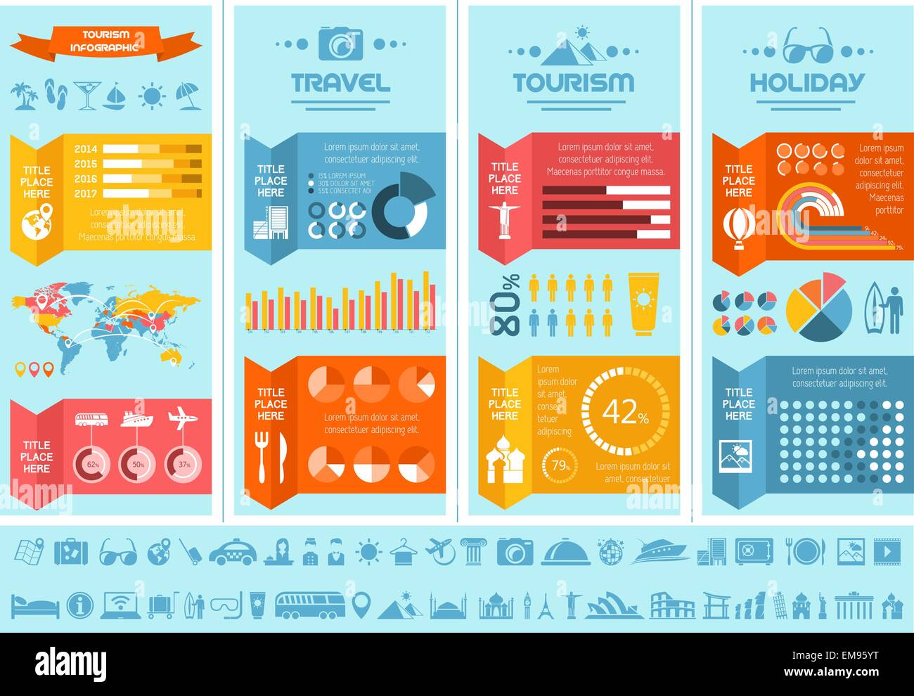 Travel Infographic Template Stock Vector Image & Art - Alamy