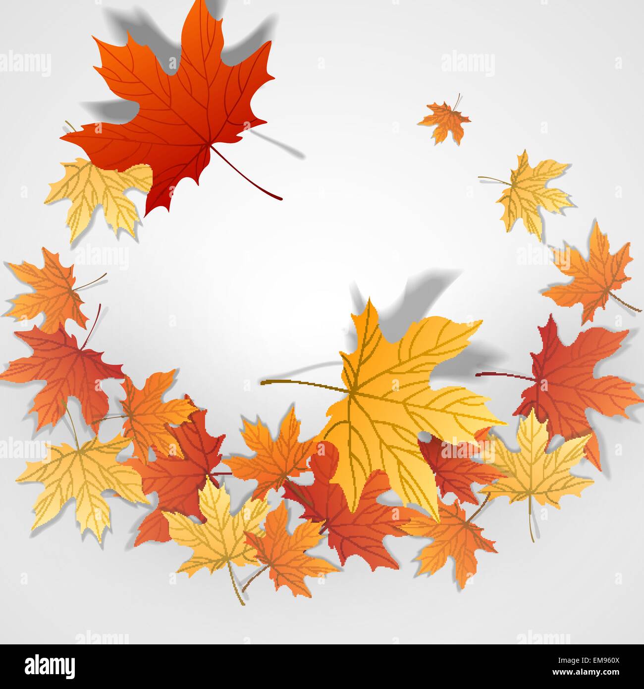 Autumn Leaves Background Stock Vector Image & Art - Alamy