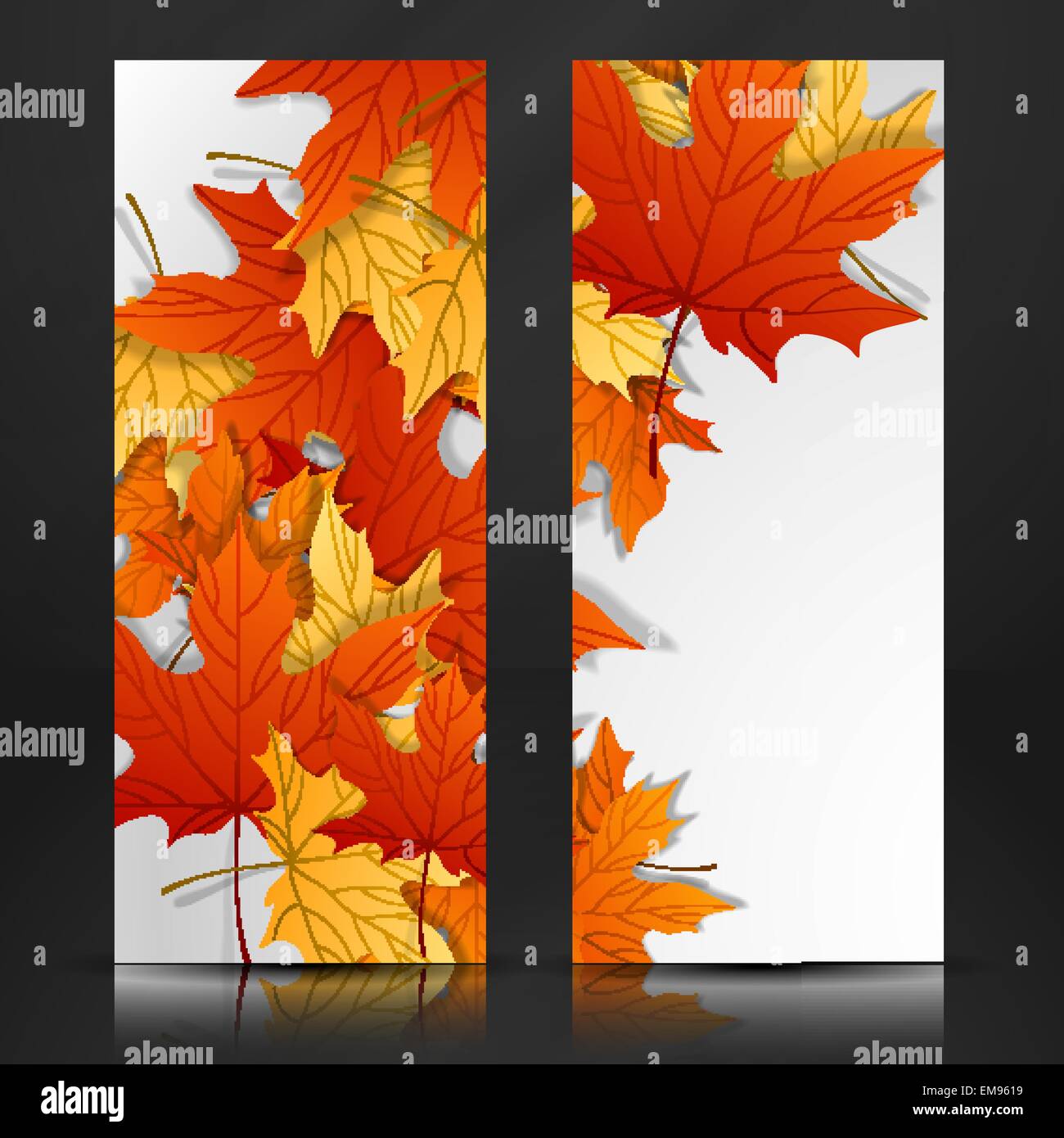 Autumn Leaves Background Stock Vector Image & Art - Alamy