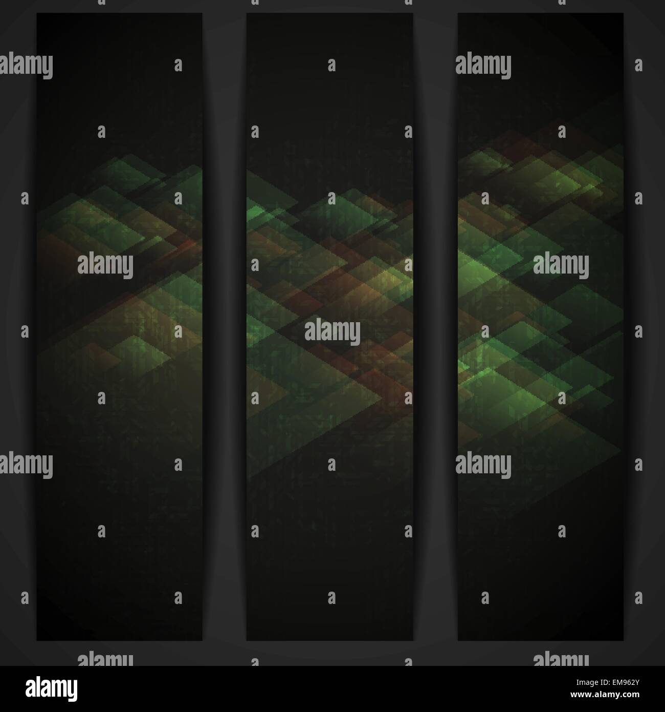 Abstract art of geometric shapes green Stock Vector Images - Alamy