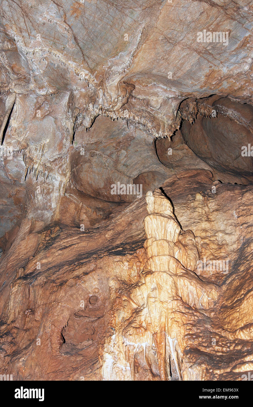 Javoricko stalactite caves Stock Photo