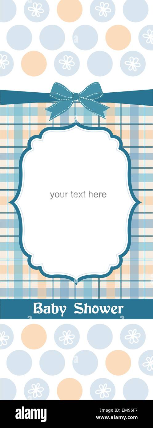 baby boy shower card Stock Vector Image &amp; Art - Alamy