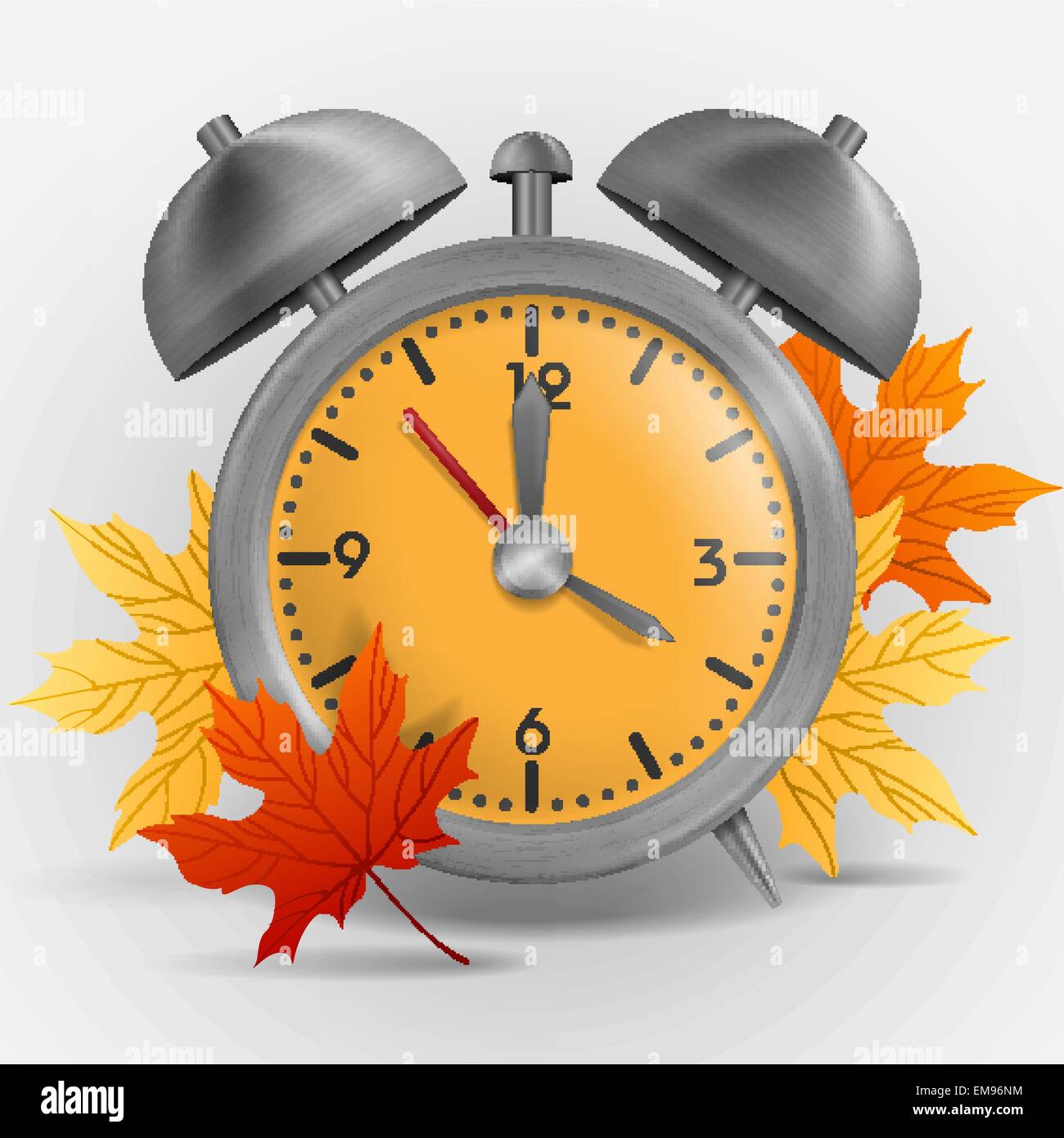 Metal Classic Style Alarm Clock Stock Vector Image & Art - Alamy