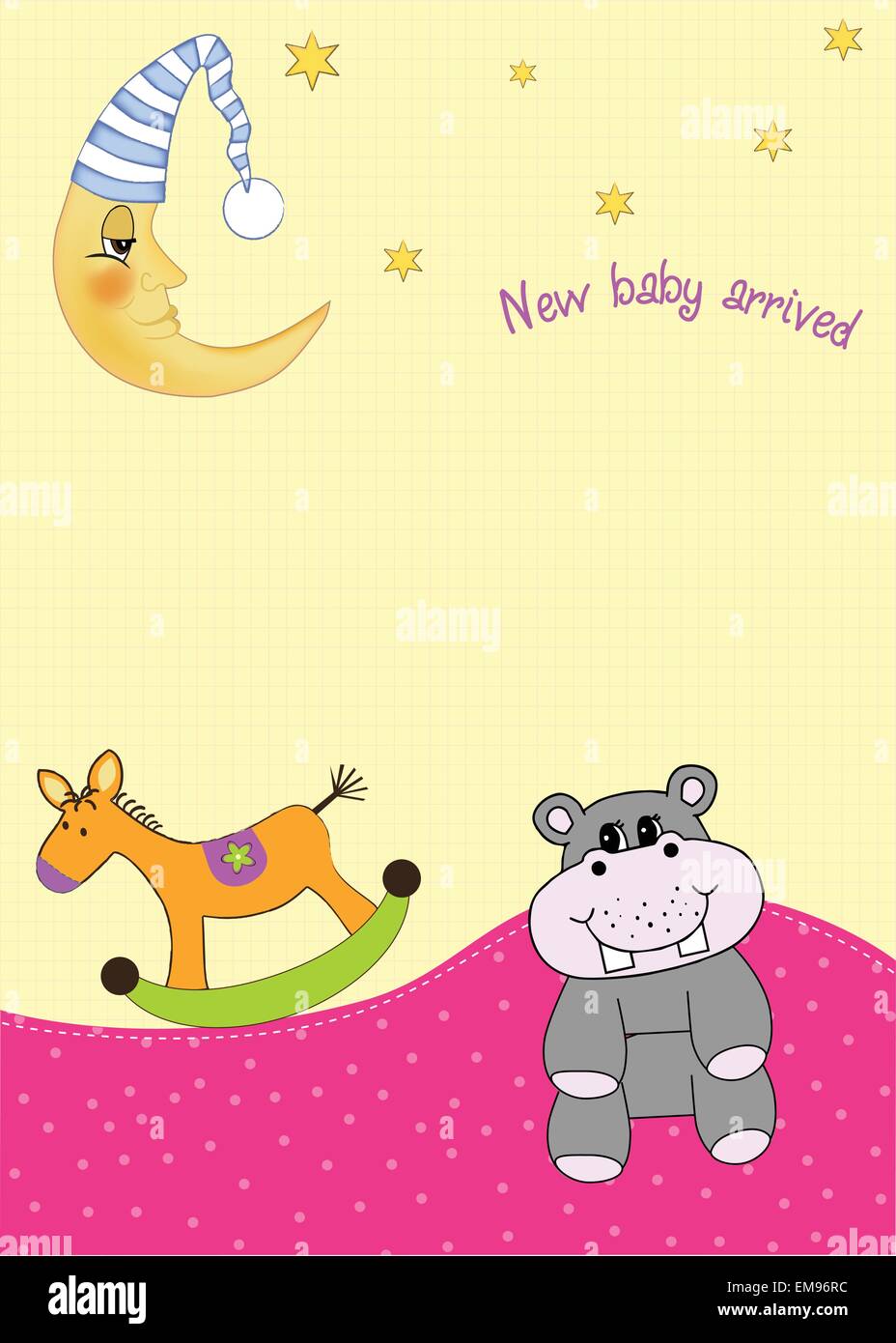 baby announcement card Stock Vector Image & Art Alamy