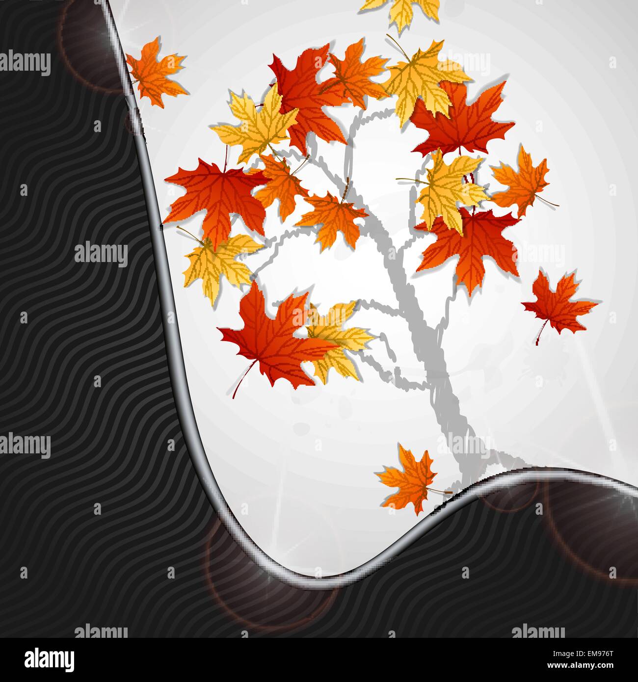 Autumn Leaves Background Stock Vector Image & Art - Alamy
