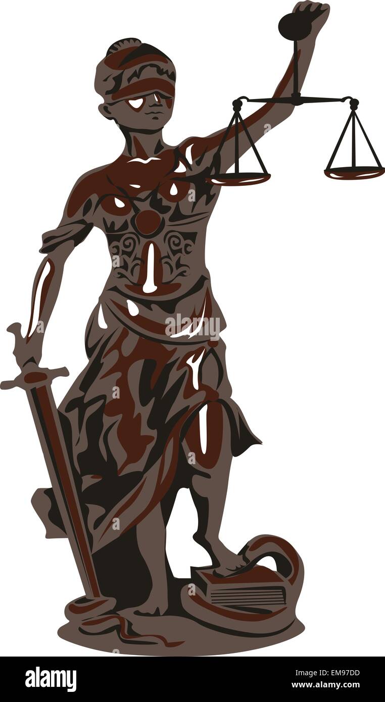 goddess of justice Stock Vector