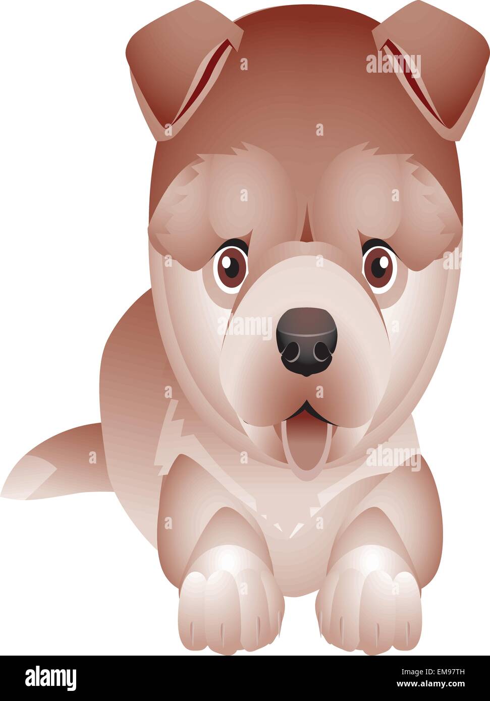 Vector illustration of Cartoon Dog Stock Vector Image & Art - Alamy