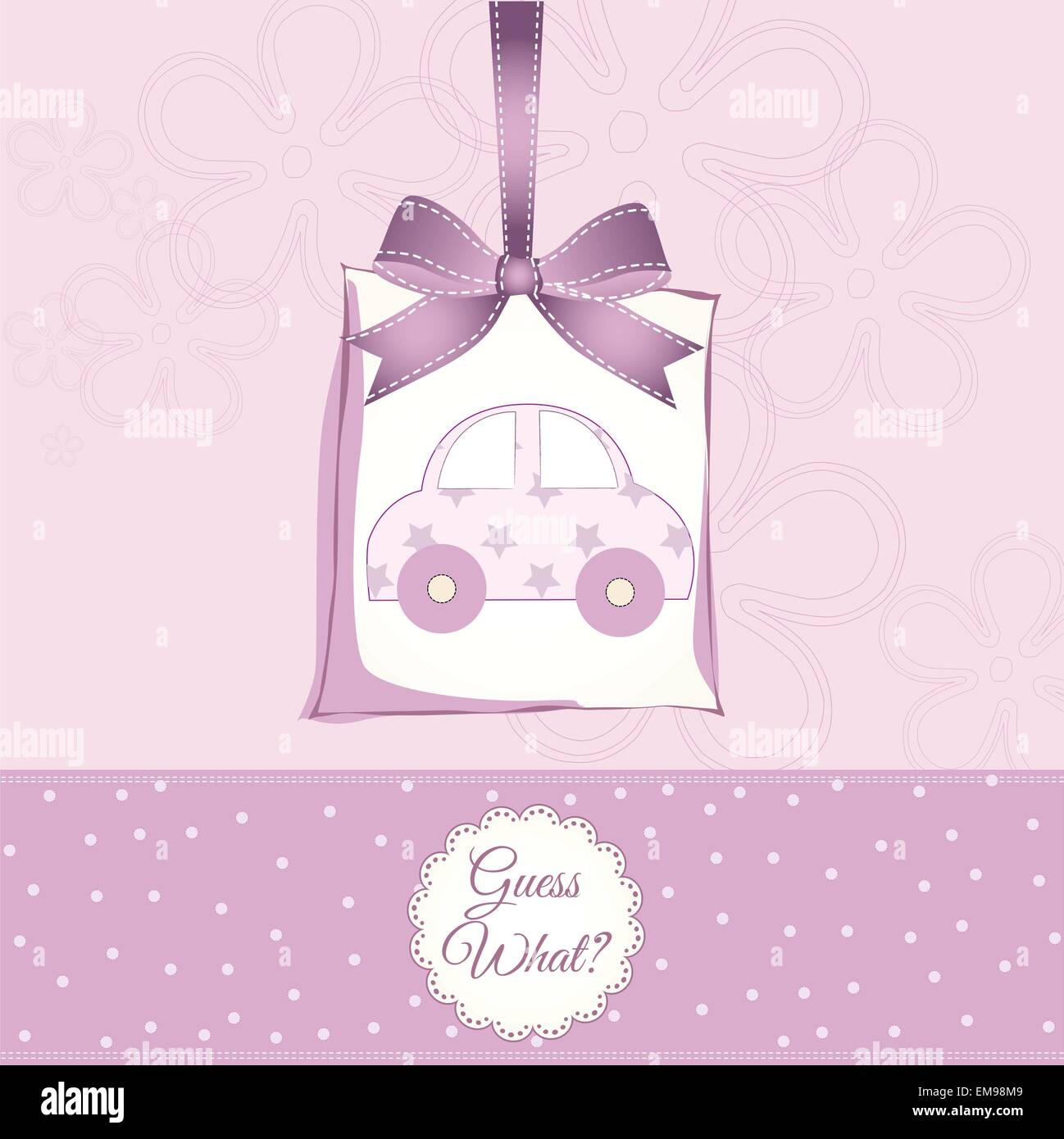 new baby announcement card Stock Vector Image & Art Alamy