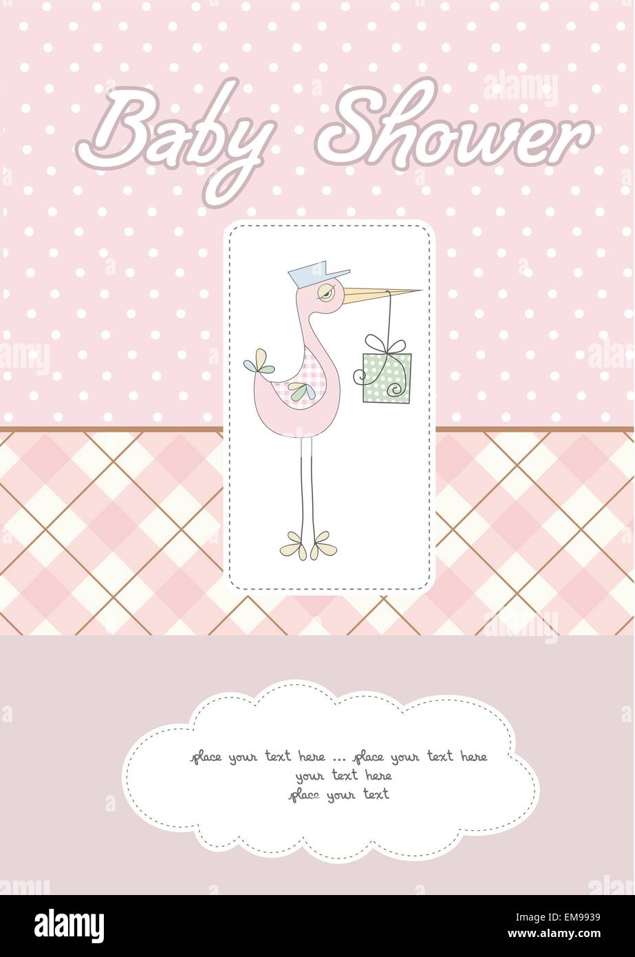 baby shower card Stock Vector Image & Art Alamy