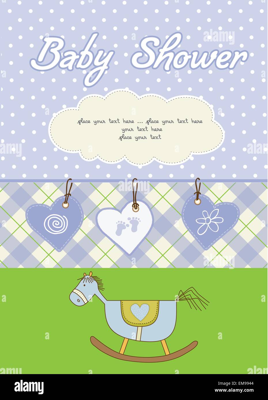 new baby boy shower card Stock Vector Image & Art - Alamy