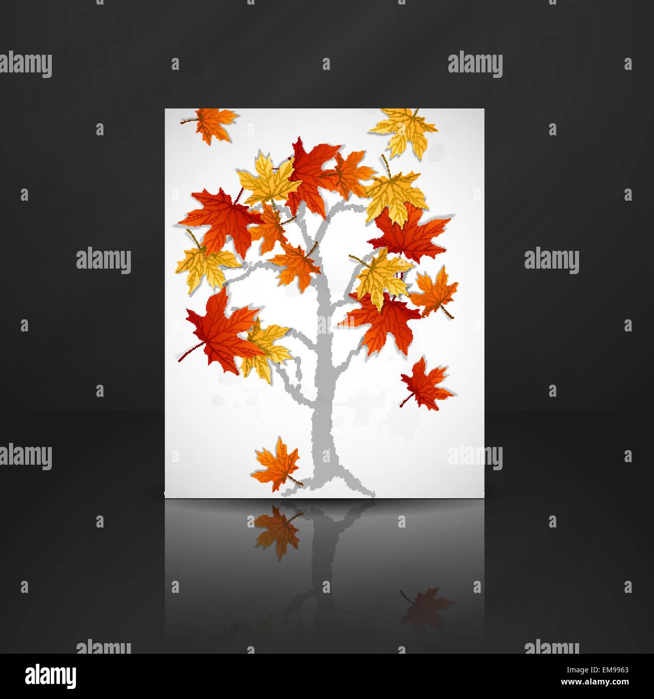 Autumn Leaves Background Stock Vector Image & Art - Alamy