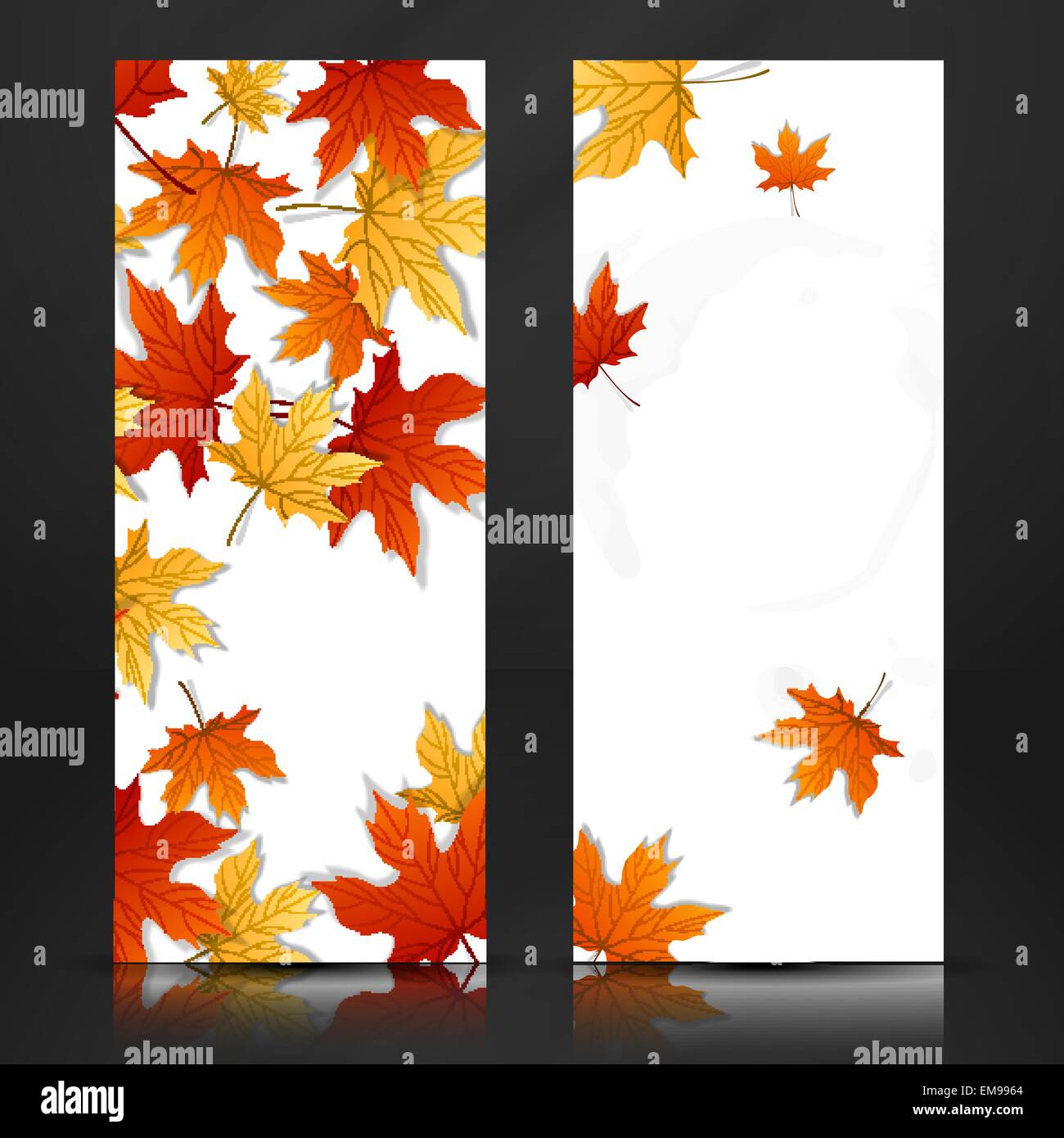 Autumn Leaves Background Stock Vector Image & Art - Alamy