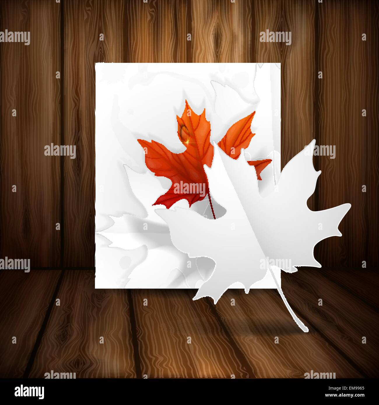 Autumn Leaves Background Stock Vector Image & Art - Alamy