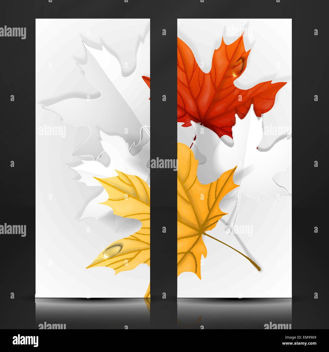 Autumn Leaves Background Stock Vector Image & Art - Alamy