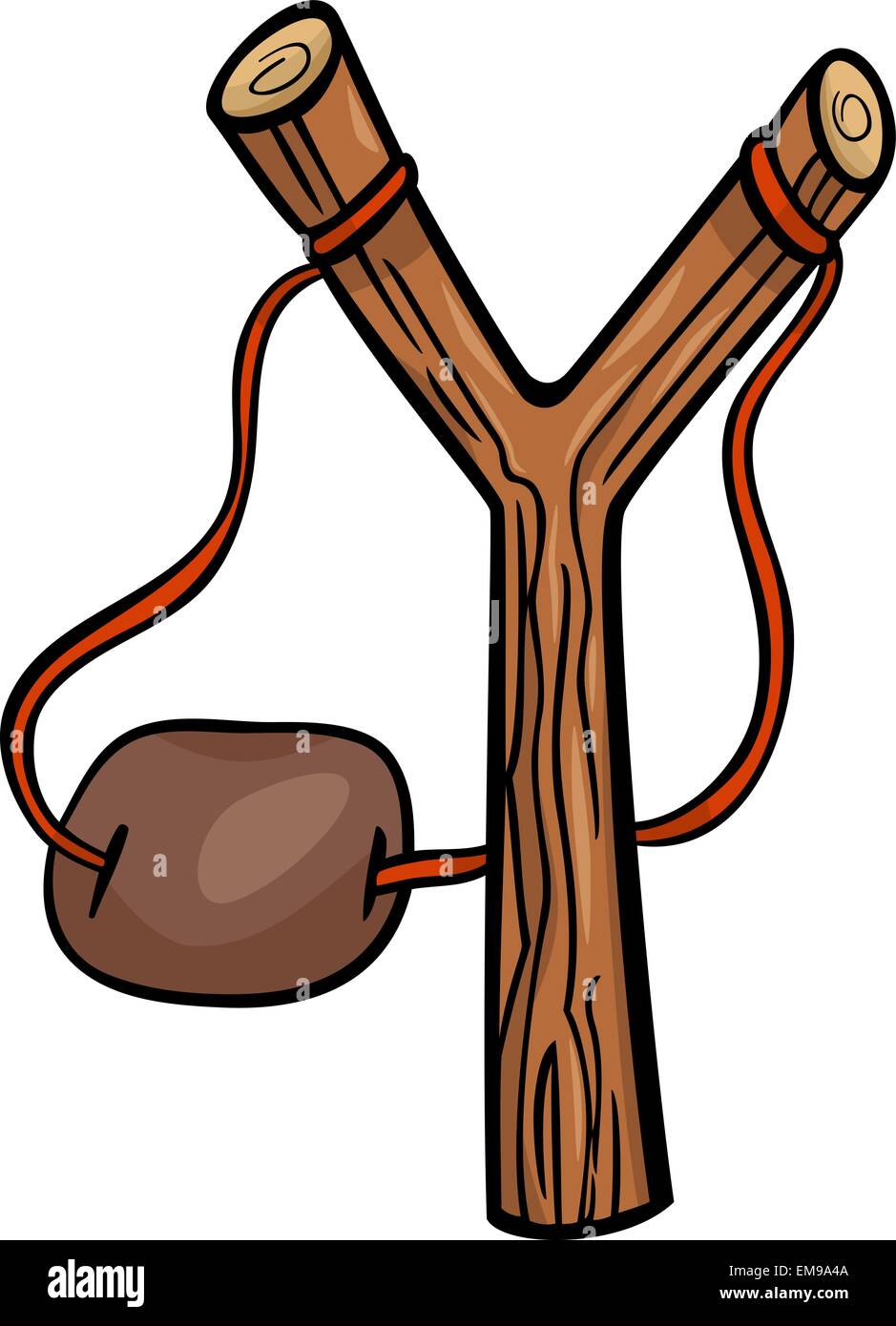 slingshot clip art cartoon illustration Stock Vector Image & Art - Alamy