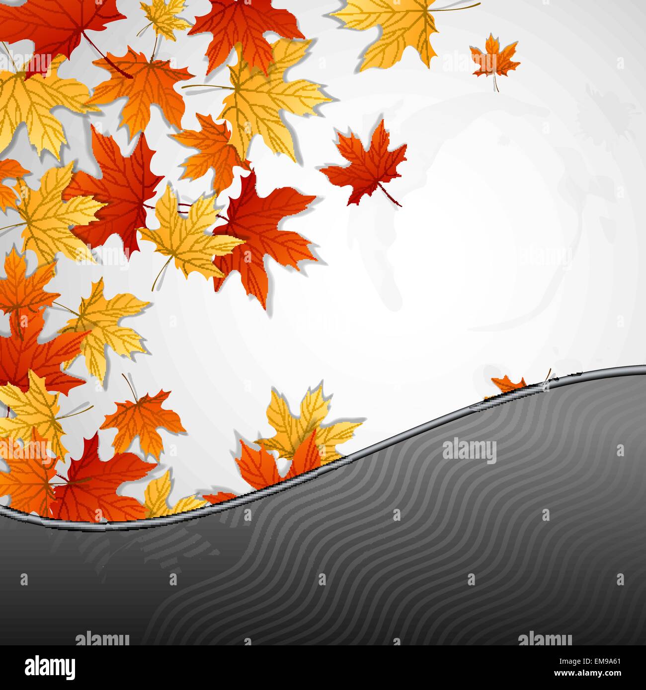 Autumn Leaves Background Stock Vector Image & Art - Alamy