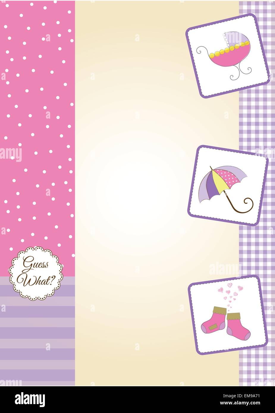 baby shower card Stock Vector Image & Art Alamy