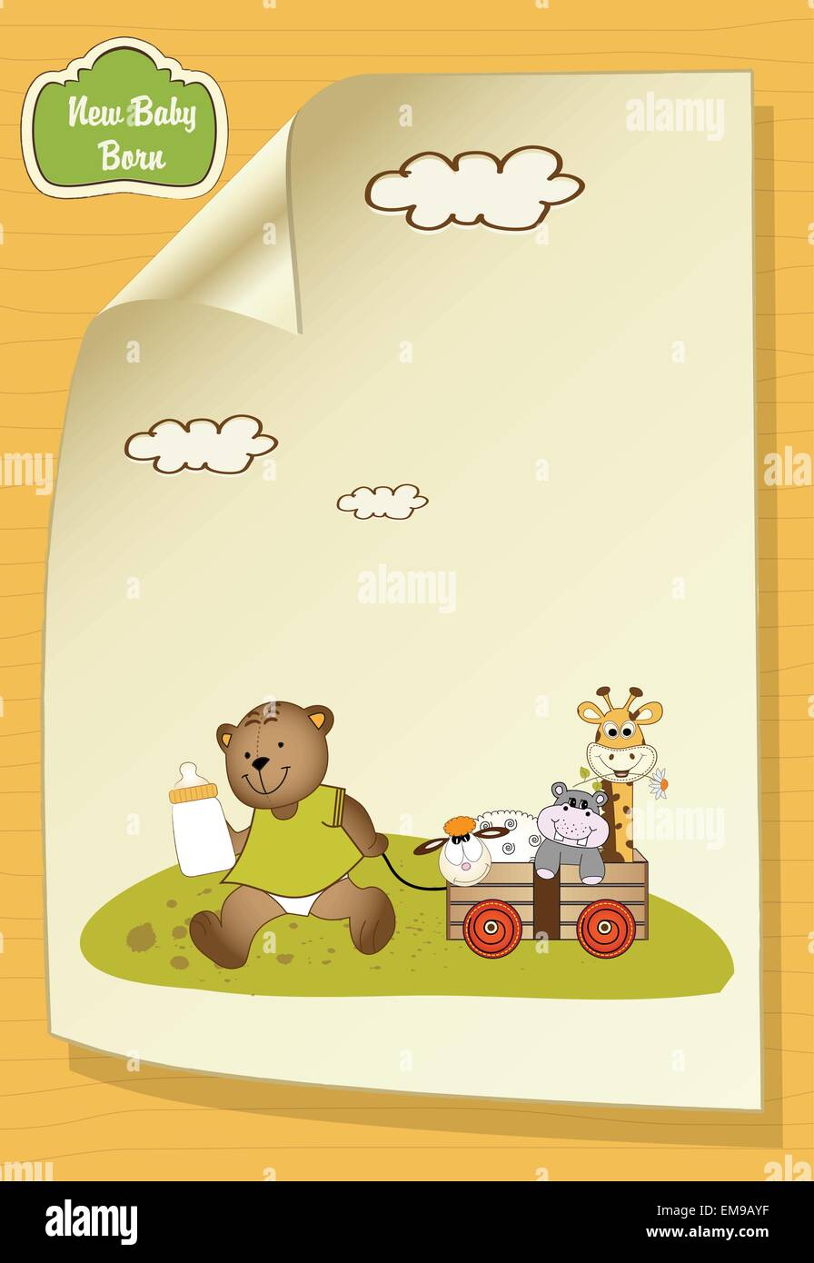 baby shower greeting card Stock Vector Image & Art - Alamy