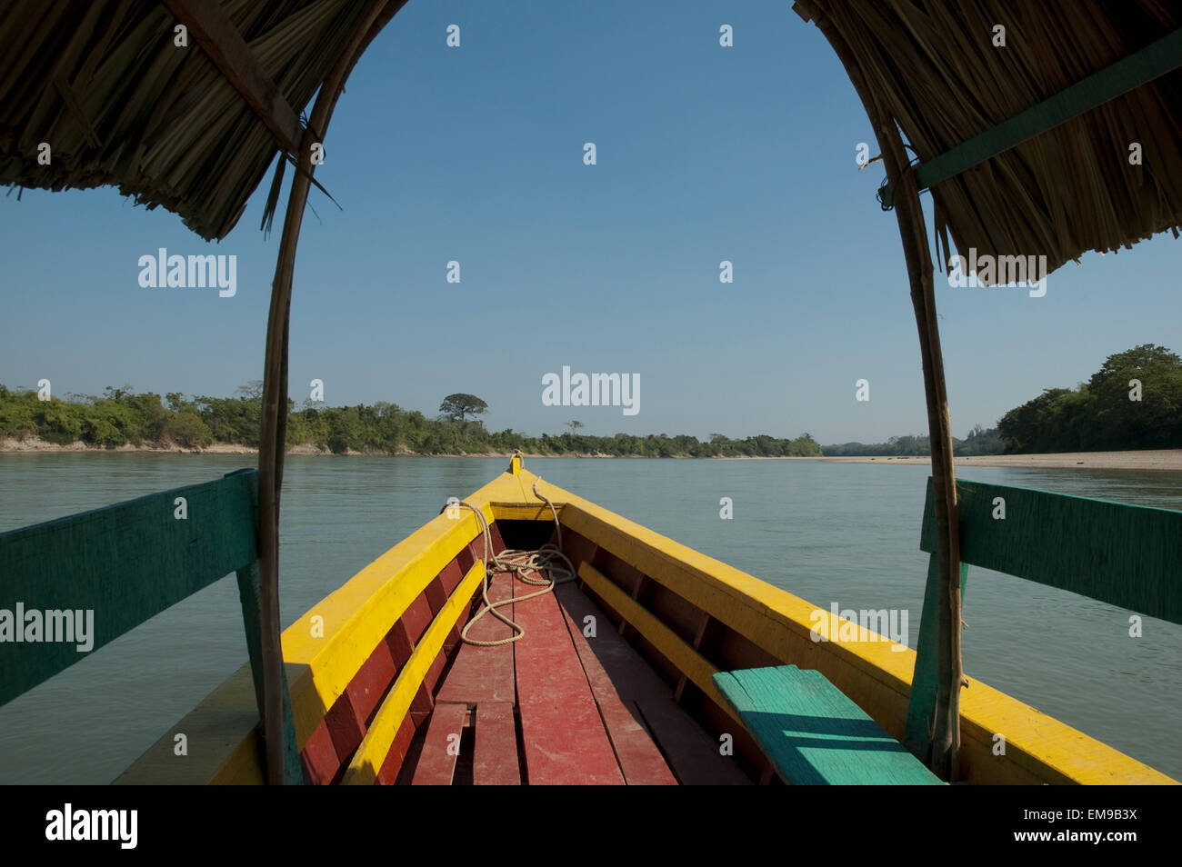 Boat On The Usumacinta River, Chiapas, Mexico Stock Photo Alamy