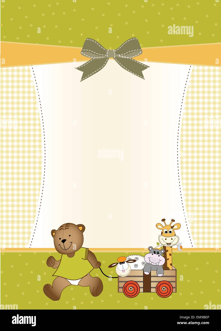 baby shower greeting card Stock Vector Image & Art - Alamy