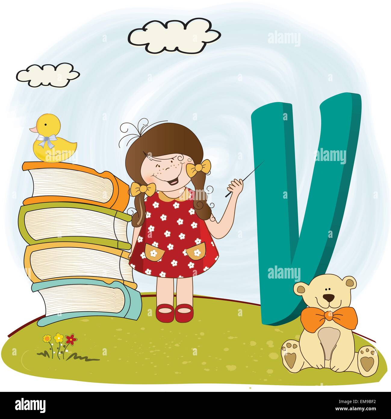 children alphabet letters Stock Vector Image & Art - Alamy