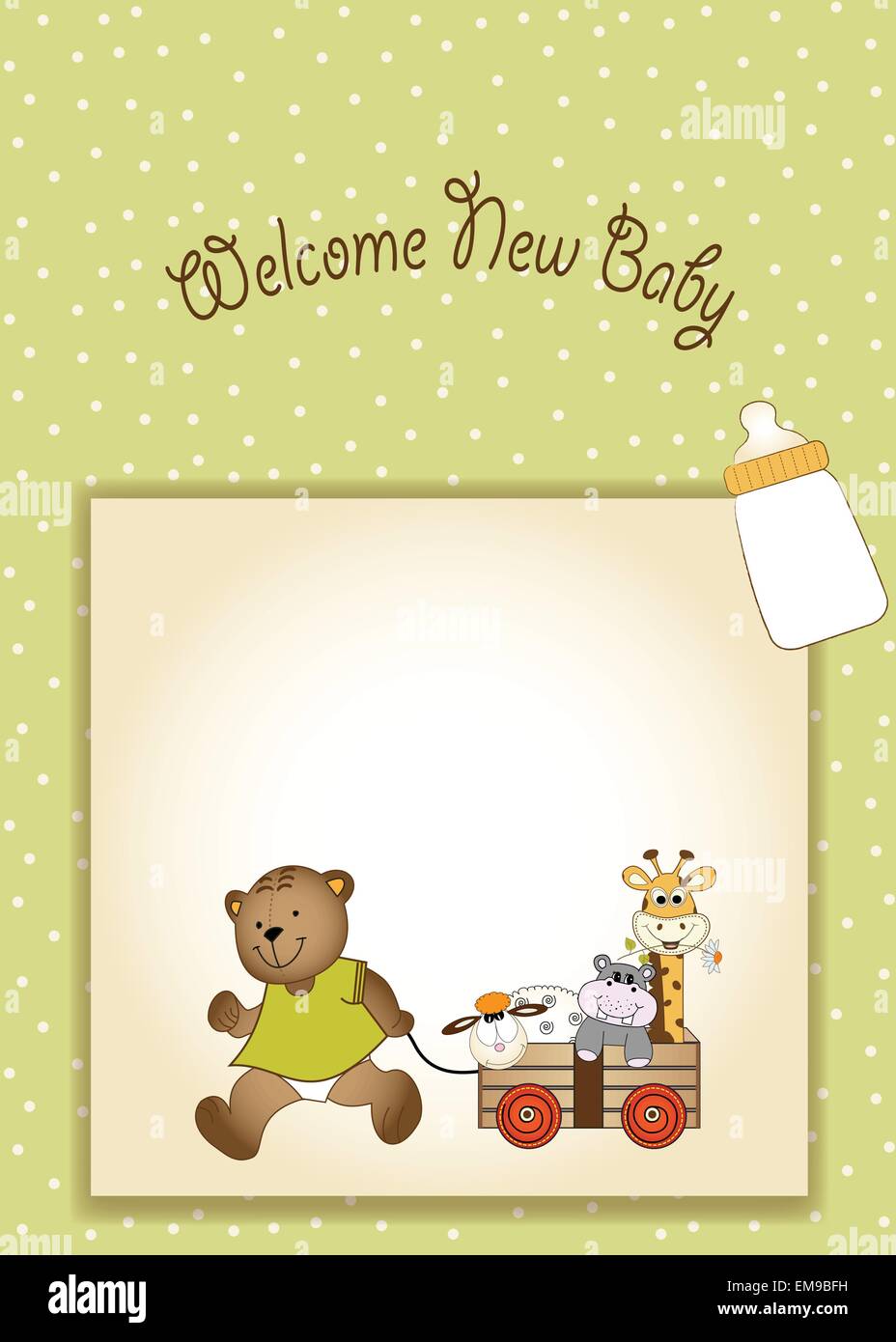 baby shower greeting card Stock Vector Image & Art - Alamy